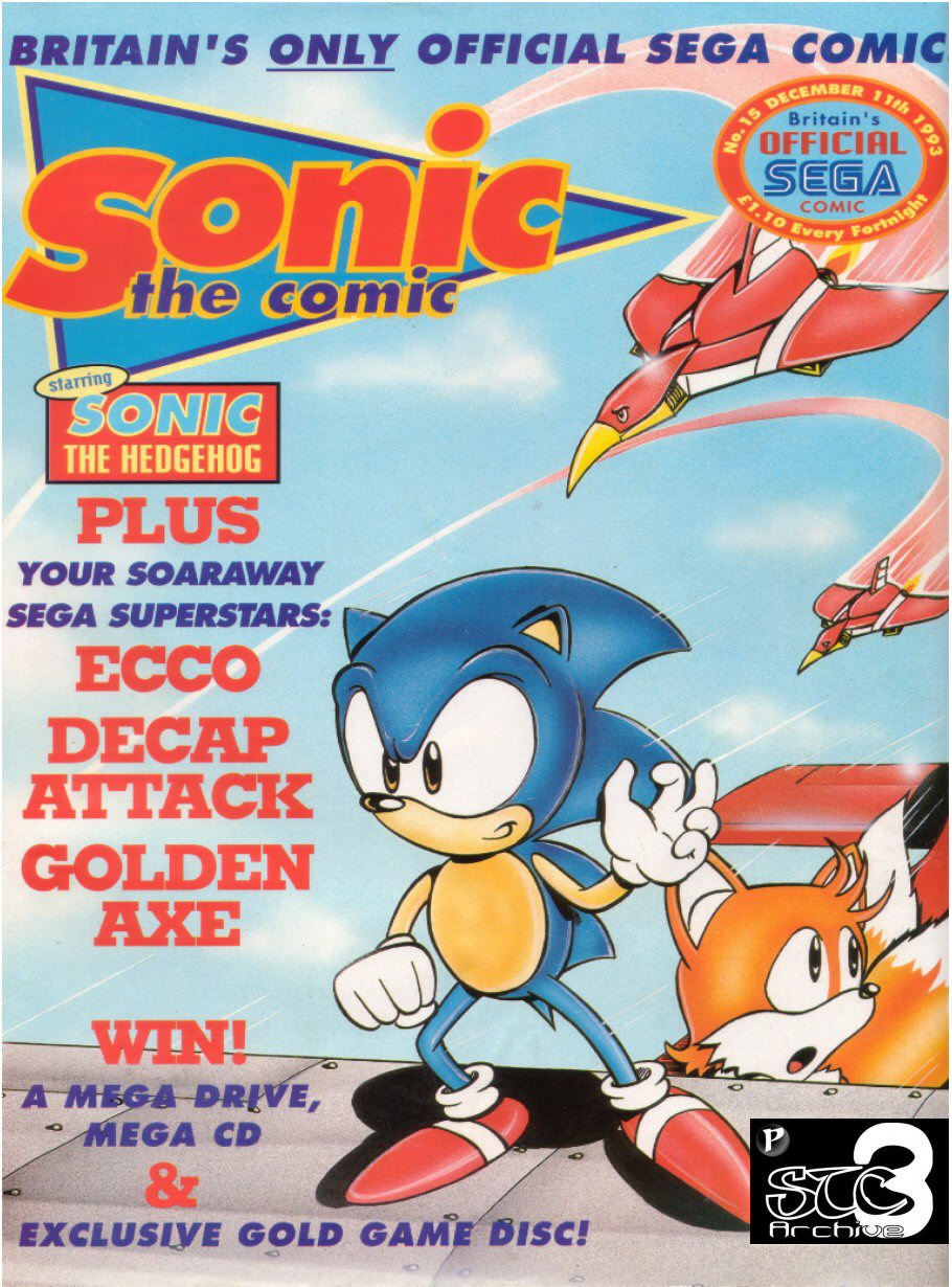 Sonic - The Comic Issue No. 015 Cover Page